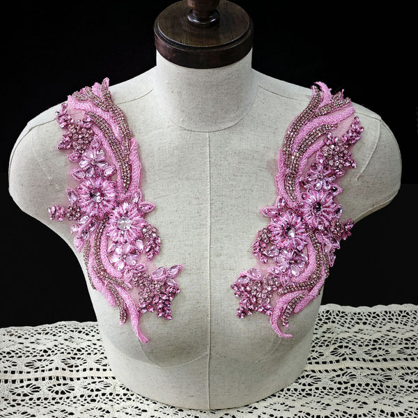 Petal Glam Beaded Applique