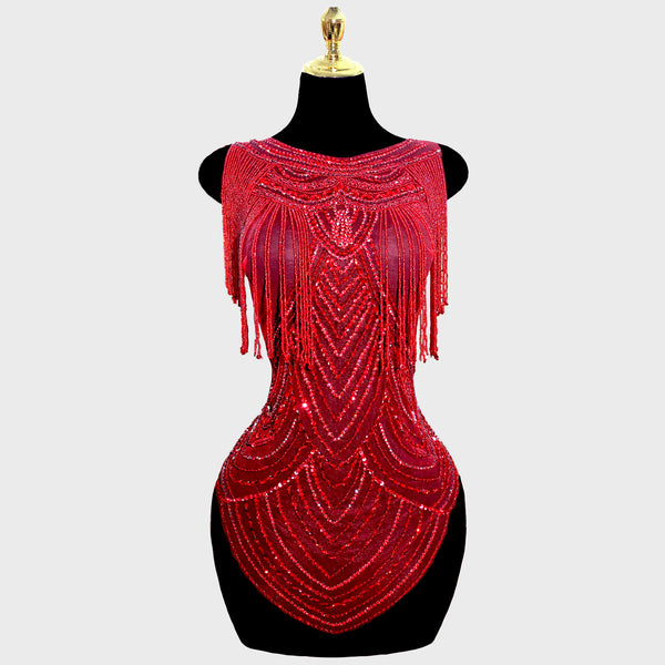 Luxe Fringe Bodice Applique