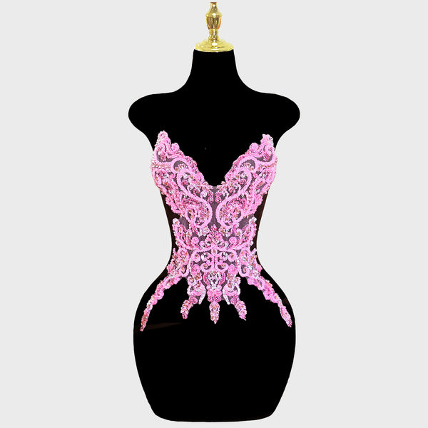 Couture Floral Bodice Applique